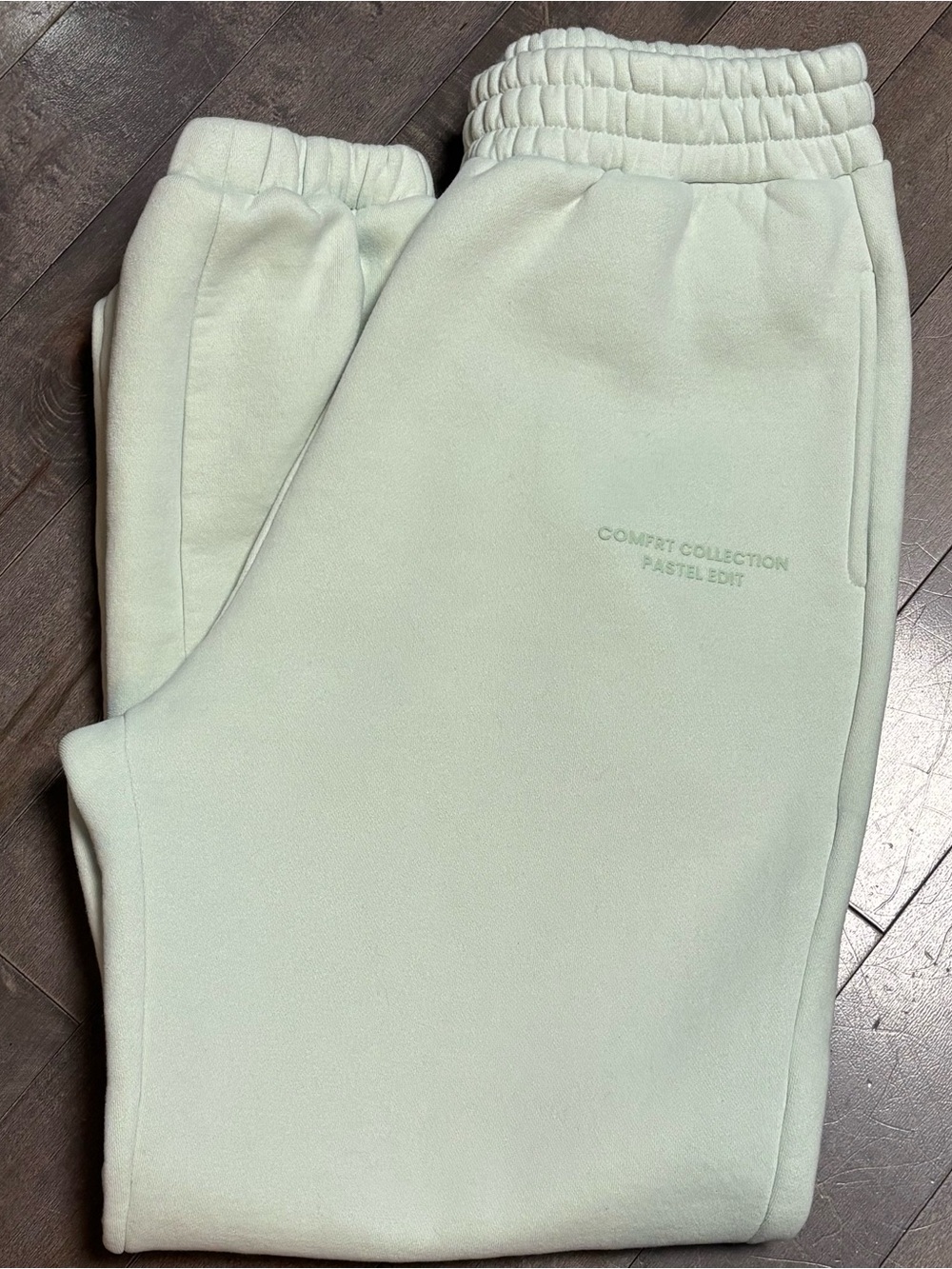 Comfrt Collection Pastel Edit Heavyweight Fleece Jogger Sweatpants Mint Green L - Picture 2 of 9
